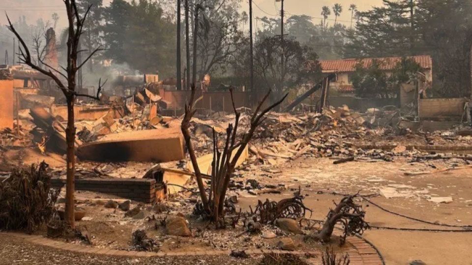 Altadena home burned to the ground